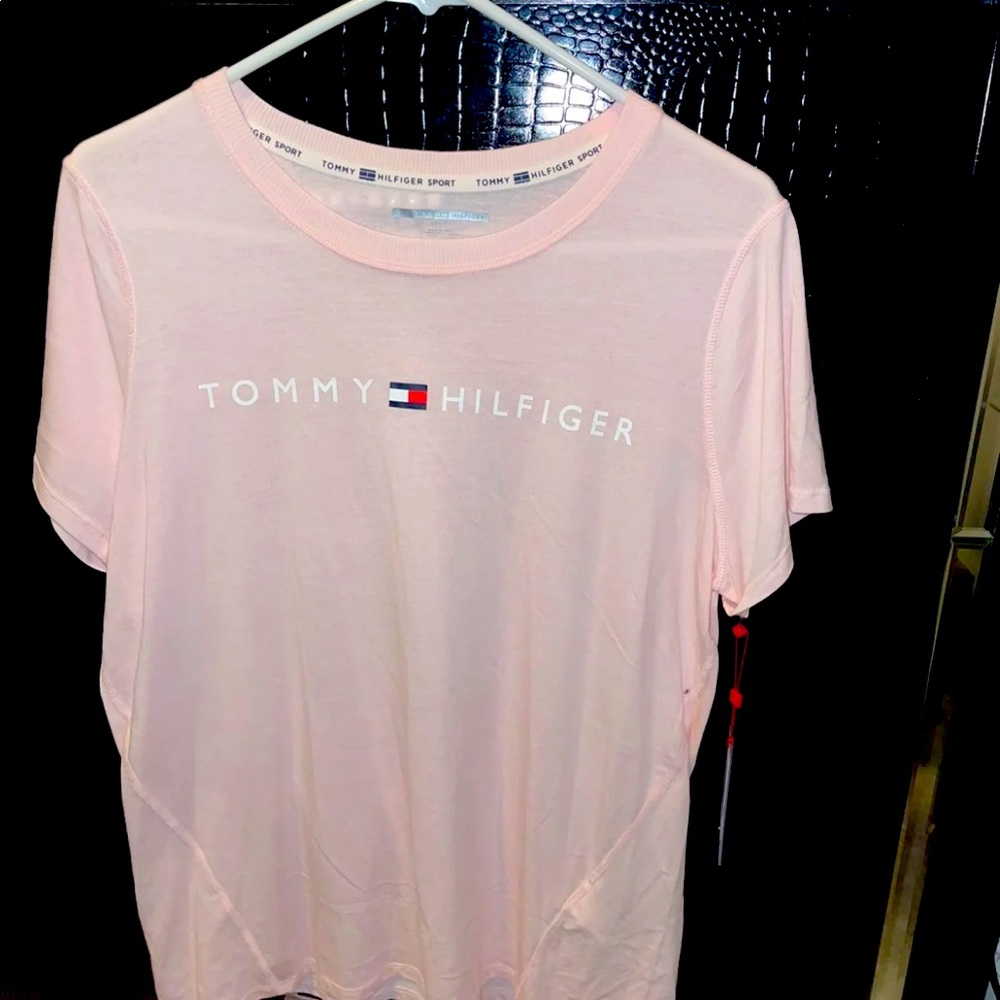 Tommy Hilfiger pink womens sport shirt